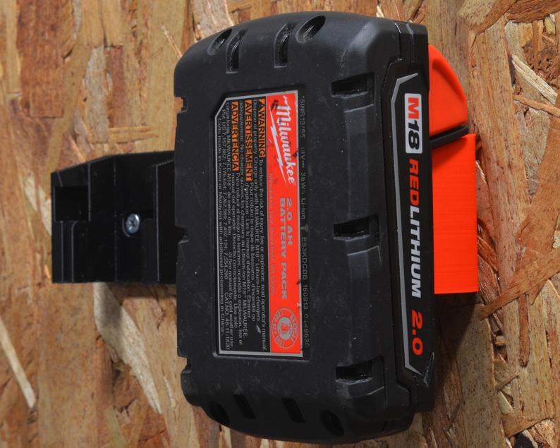 Milwaukee M18 Battery wall mount